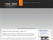 Tablet Screenshot of creacolor.fr